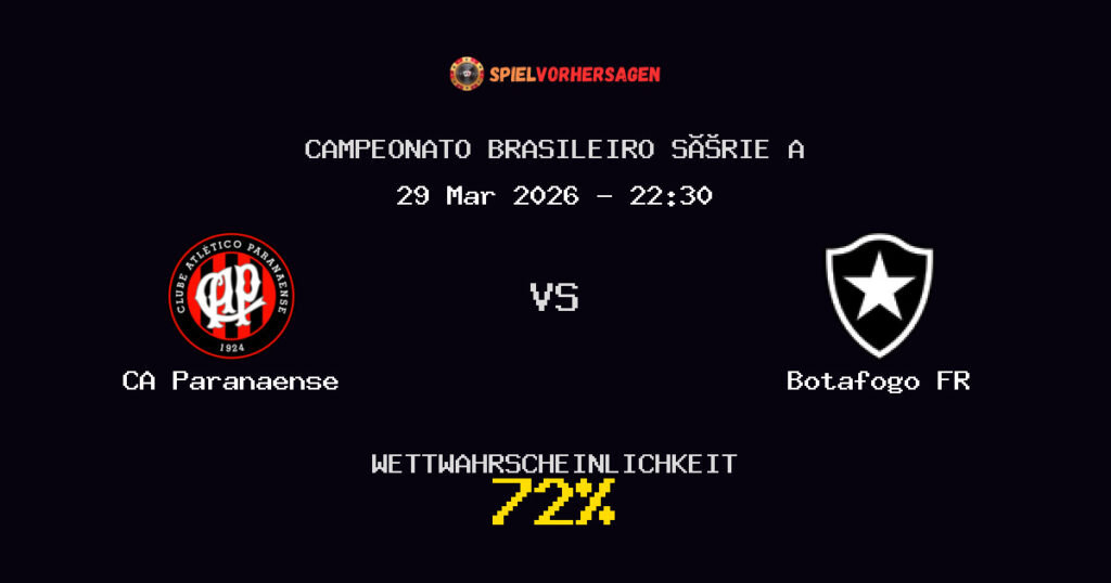 CA Paranaense vs Botafogo FR Spielvorhersage - Campeonato Brasileiro Série A - Wett-Tipps