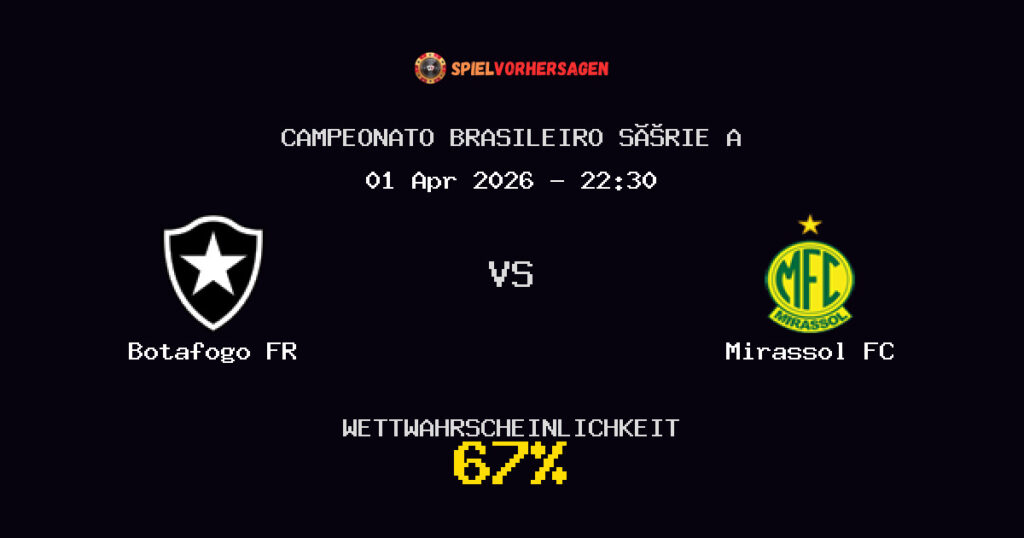 Botafogo FR vs Mirassol FC Spielvorhersage - Campeonato Brasileiro Série A - Wett-Tipps