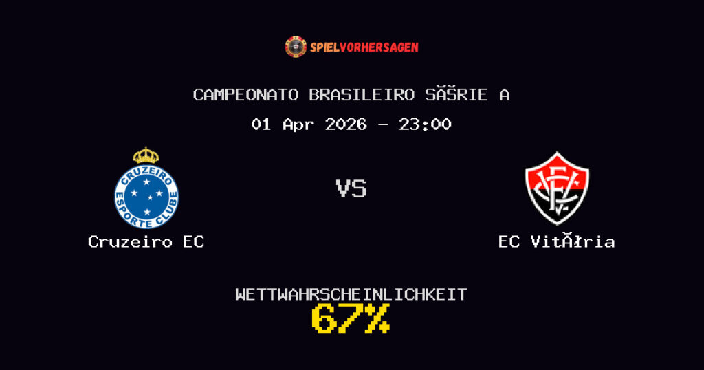 Cruzeiro EC vs EC Vitória Spielvorhersage - Campeonato Brasileiro Série A - Wett-Tipps