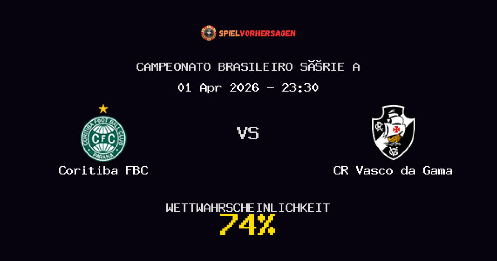 Coritiba FBC vs CR Vasco da Gama Spielvorhersage - Campeonato Brasileiro Série A - Wett-Tipps
