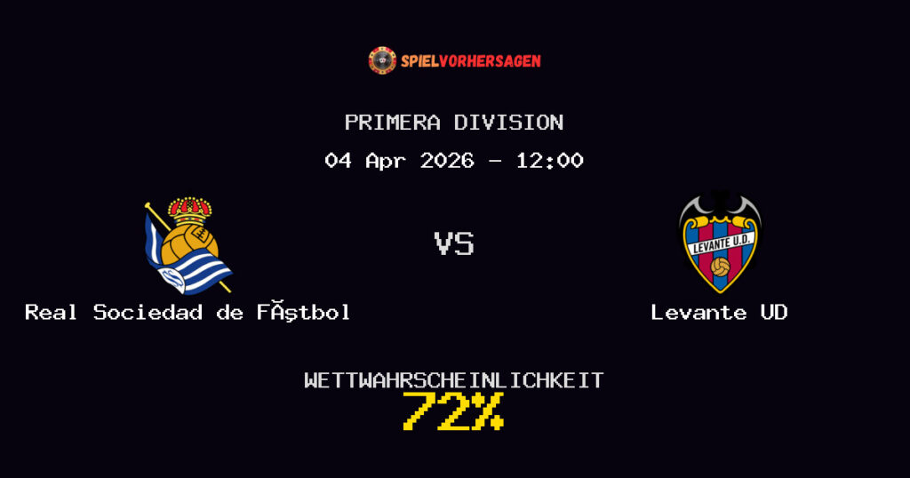 Real Sociedad de Fútbol vs Levante UD Spielvorhersage - Primera Division - Wett-Tipps