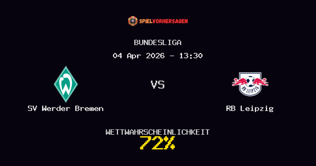 SV Werder Bremen vs RB Leipzig Spielvorhersage - Bundesliga - Wett-Tipps