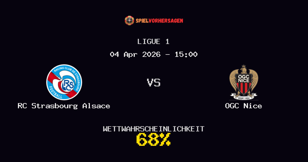 RC Strasbourg Alsace vs OGC Nice Spielvorhersage - Ligue 1 - Wett-Tipps