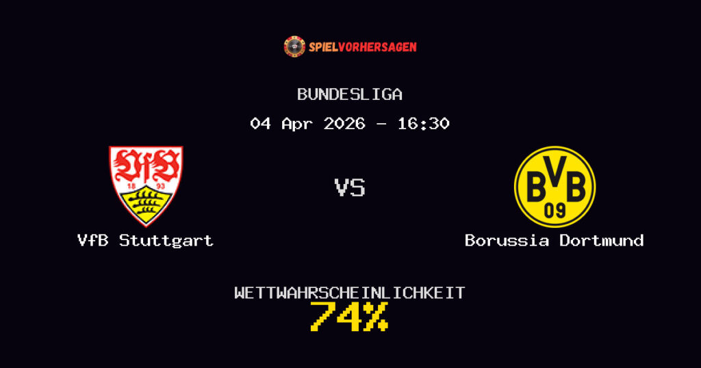 VfB Stuttgart vs Borussia Dortmund Spielvorhersage - Bundesliga - Wett-Tipps