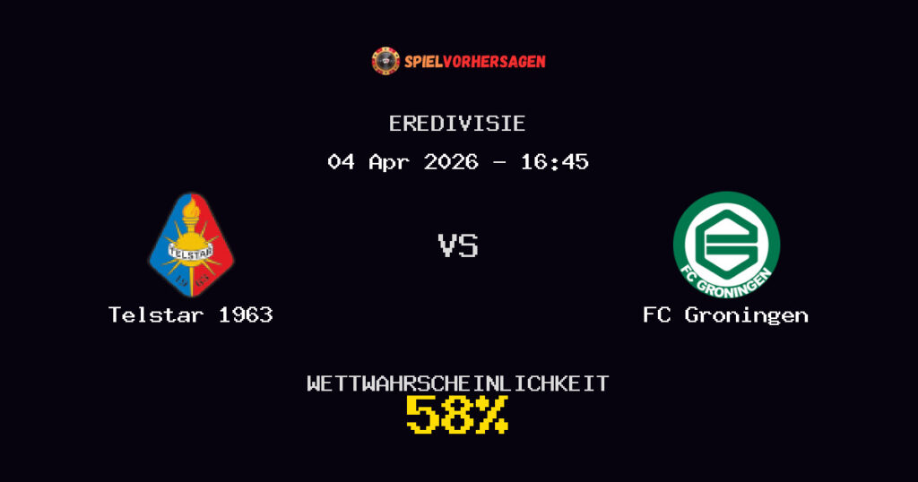 Telstar 1963 vs FC Groningen Spielvorhersage - Eredivisie - Wett-Tipps