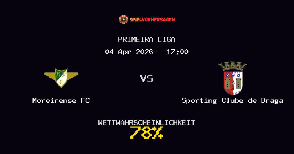 Moreirense FC vs Sporting Clube de Braga Spielvorhersage - Primeira Liga - Wett-Tipps