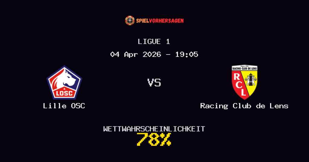 Lille OSC vs Racing Club de Lens Spielvorhersage - Ligue 1 - Wett-Tipps