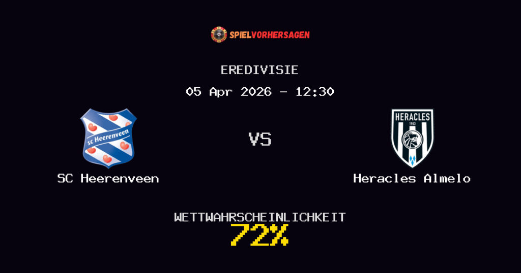 SC Heerenveen vs Heracles Almelo Spielvorhersage - Eredivisie - Wett-Tipps