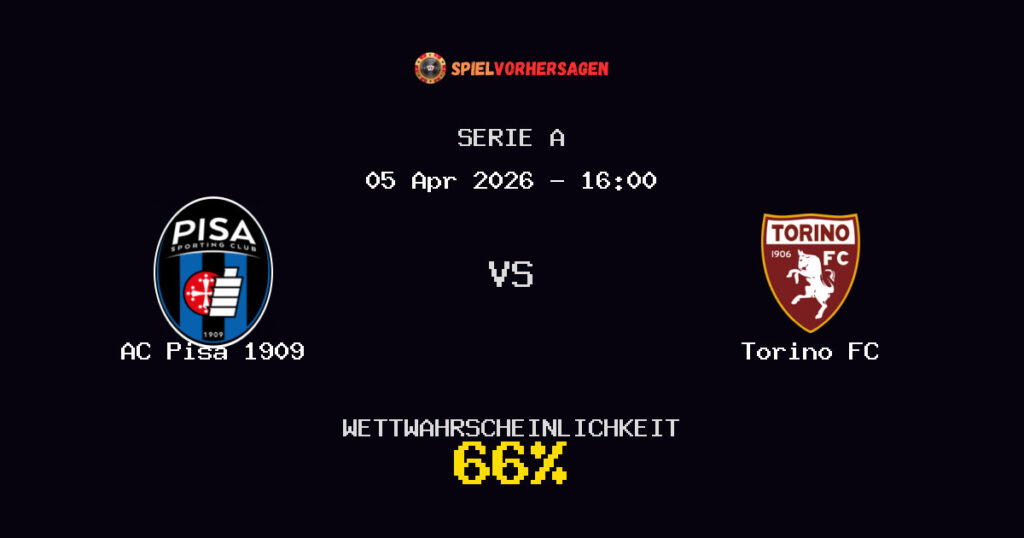 AC Pisa 1909 vs Torino FC Spielvorhersage - Serie A - Wett-Tipps
