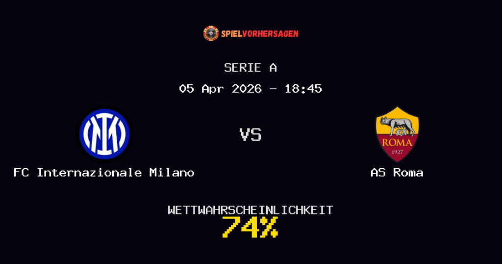 FC Internazionale Milano vs AS Roma Spielvorhersage - Serie A - Wett-Tipps
