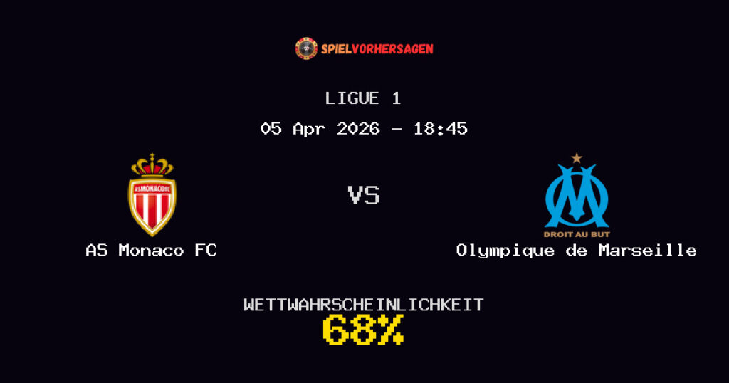 AS Monaco FC vs Olympique de Marseille Spielvorhersage - Ligue 1 - Wett-Tipps