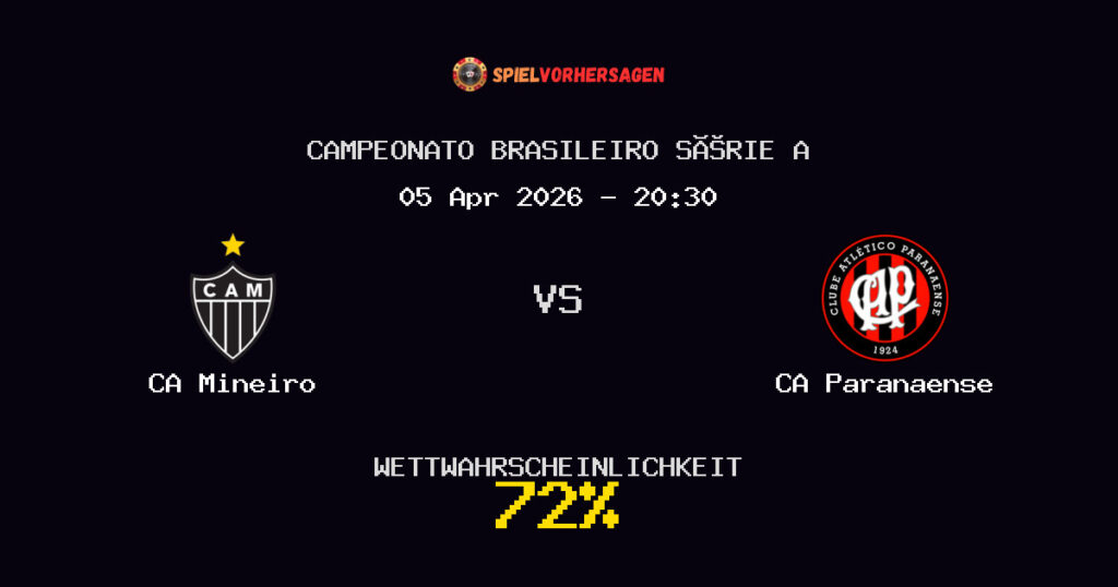 CA Mineiro vs CA Paranaense Spielvorhersage - Campeonato Brasileiro Série A - Wett-Tipps