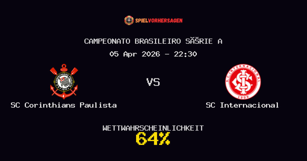 SC Corinthians Paulista vs SC Internacional Spielvorhersage - Campeonato Brasileiro Série A - Wett-Tipps