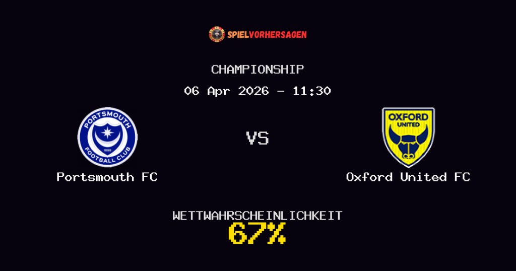 Portsmouth FC vs Oxford United FC Spielvorhersage - Championship - Wett-Tipps