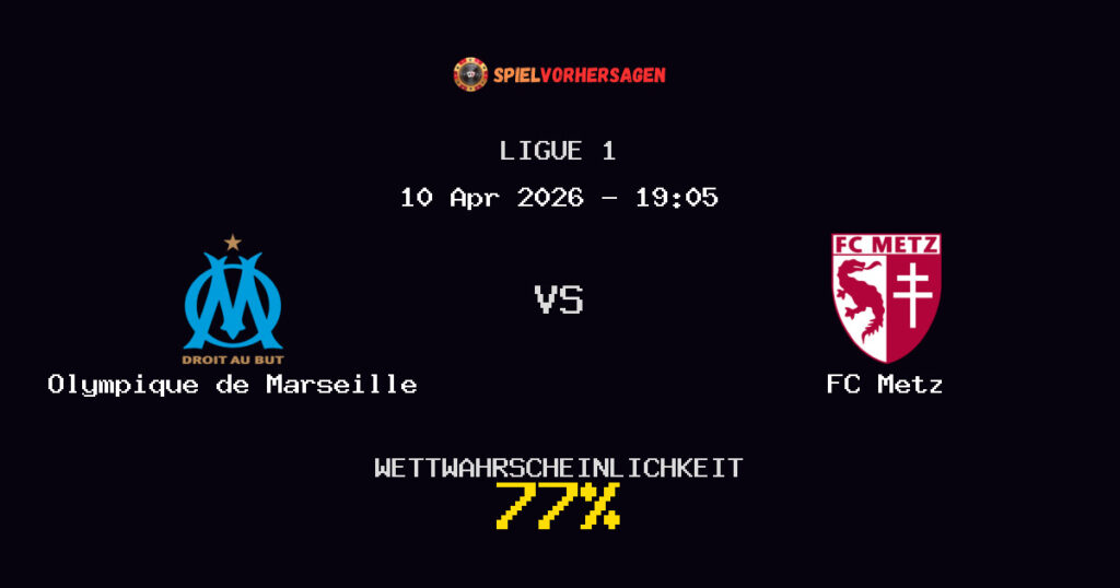 Olympique de Marseille vs FC Metz Spielvorhersage - Ligue 1 - Wett-Tipps