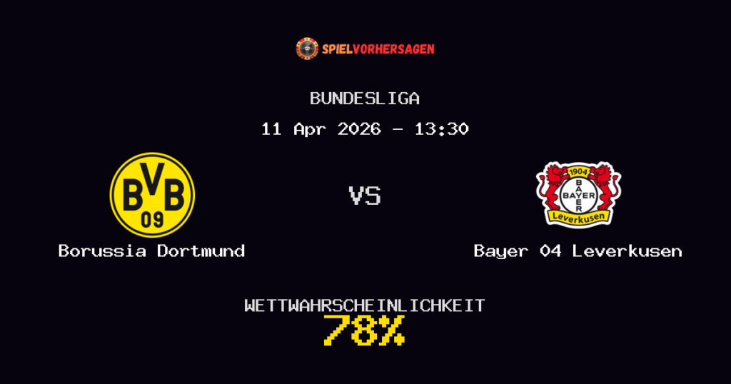 Borussia Dortmund vs Bayer 04 Leverkusen Spielvorhersage - Bundesliga - Wett-Tipps