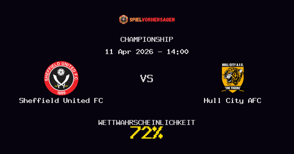 Sheffield United FC vs Hull City AFC Spielvorhersage - Championship - Wett-Tipps