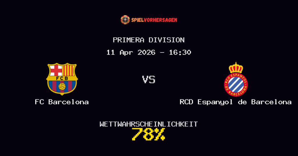 FC Barcelona vs RCD Espanyol de Barcelona Spielvorhersage - Primera Division - Wett-Tipps