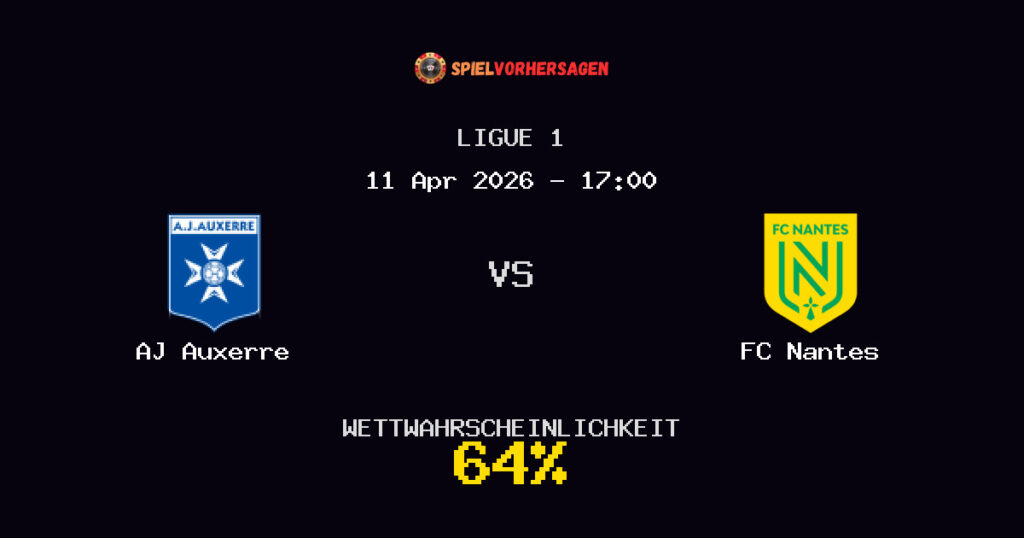 AJ Auxerre vs FC Nantes Spielvorhersage - Ligue 1 - Wett-Tipps