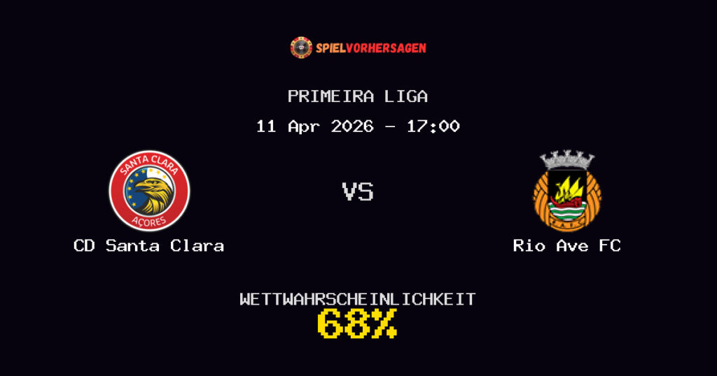 CD Santa Clara vs Rio Ave FC Spielvorhersage - Primeira Liga - Wett-Tipps