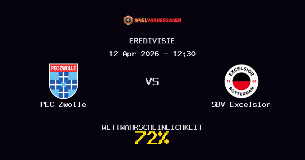 PEC Zwolle vs SBV Excelsior Spielvorhersage - Eredivisie - Wett-Tipps