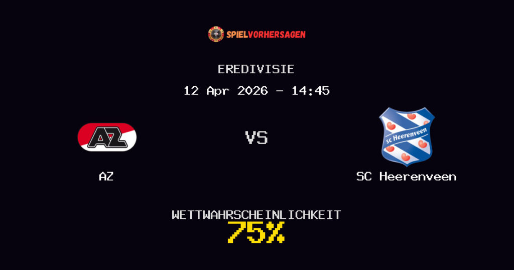 AZ vs SC Heerenveen Spielvorhersage - Eredivisie - Wett-Tipps