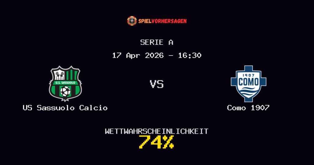 US Sassuolo Calcio vs Como 1907 Spielvorhersage - Serie A - Wett-Tipps