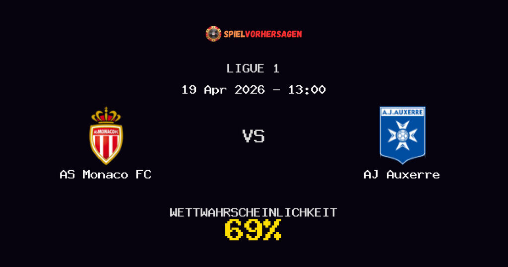 AS Monaco FC vs AJ Auxerre Spielvorhersage - Ligue 1 - Wett-Tipps