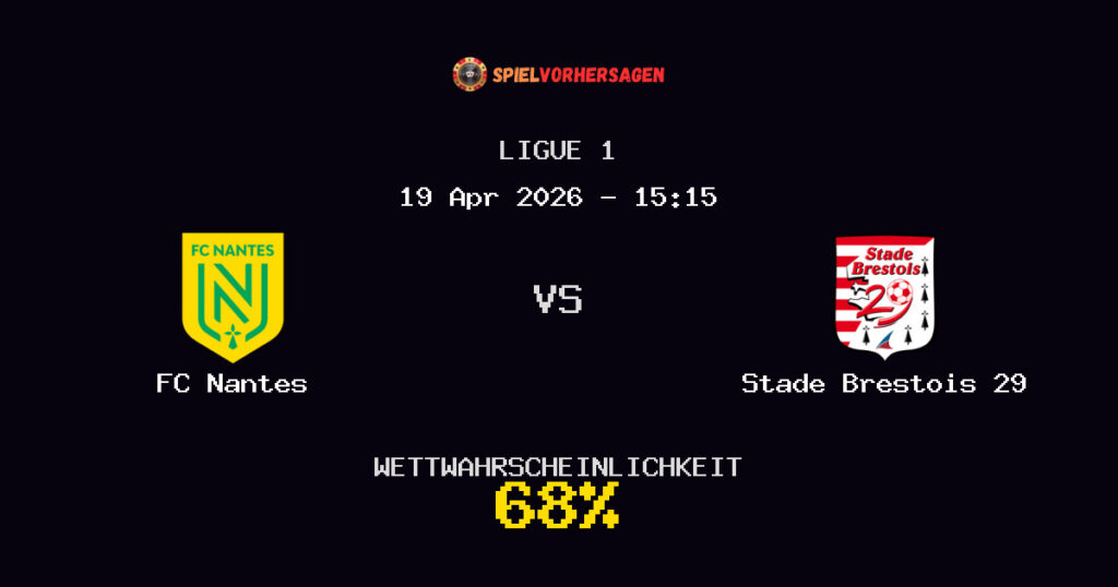 FC Nantes vs Stade Brestois 29 Spielvorhersage - Ligue 1 - Wett-Tipps