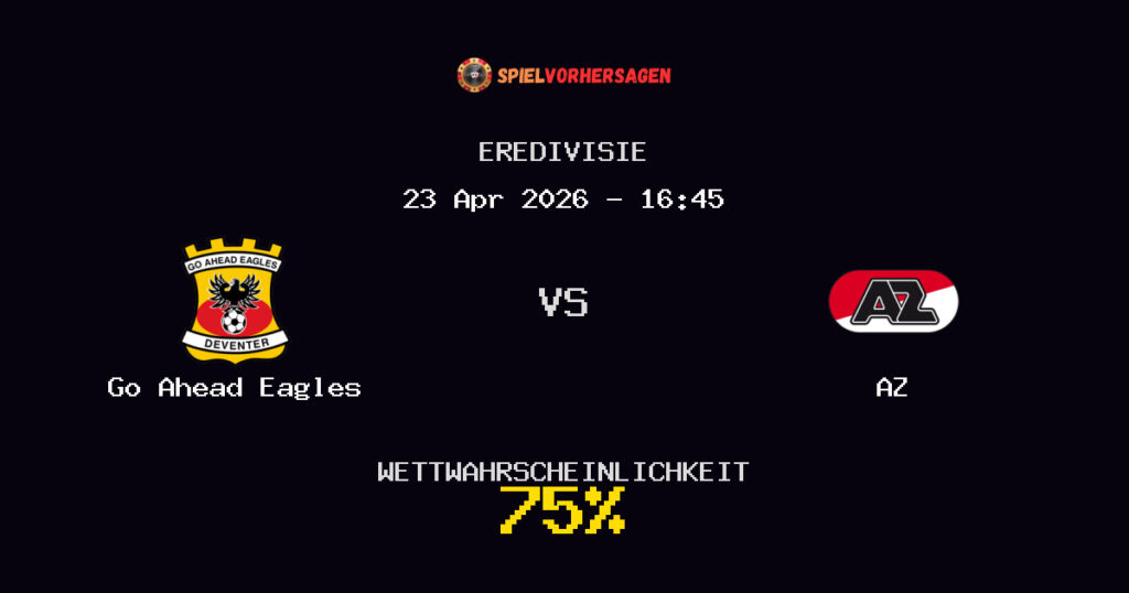 Go Ahead Eagles vs AZ Spielvorhersage - Eredivisie - Wett-Tipps
