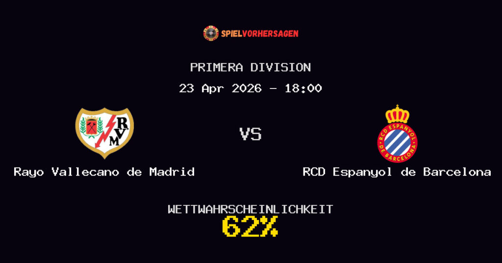 Rayo Vallecano de Madrid vs RCD Espanyol de Barcelona Spielvorhersage - Primera Division - Wett-Tipps