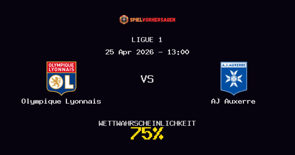 Olympique Lyonnais vs AJ Auxerre Spielvorhersage - Ligue 1 - Wett-Tipps
