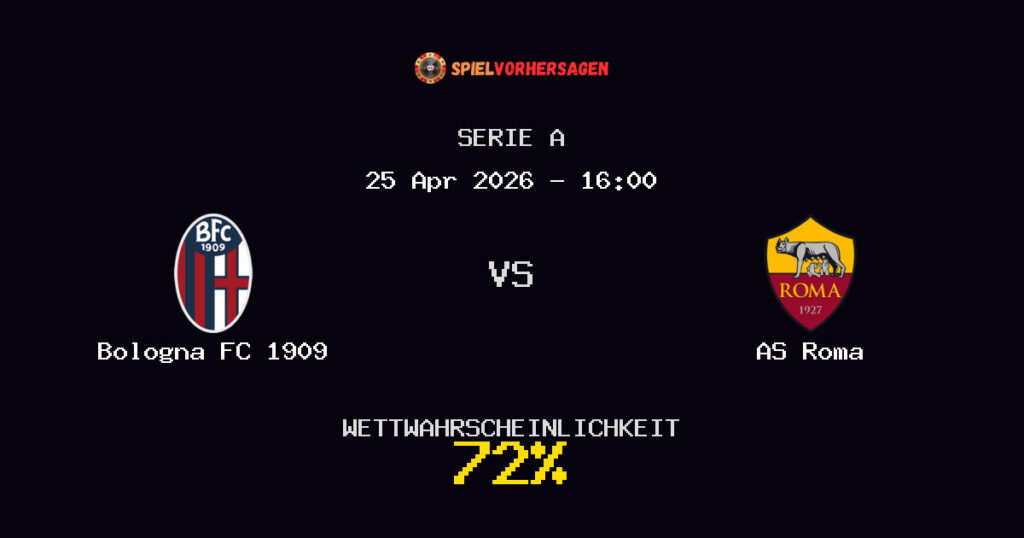Bologna FC 1909 vs AS Roma Spielvorhersage - Serie A - Wett-Tipps