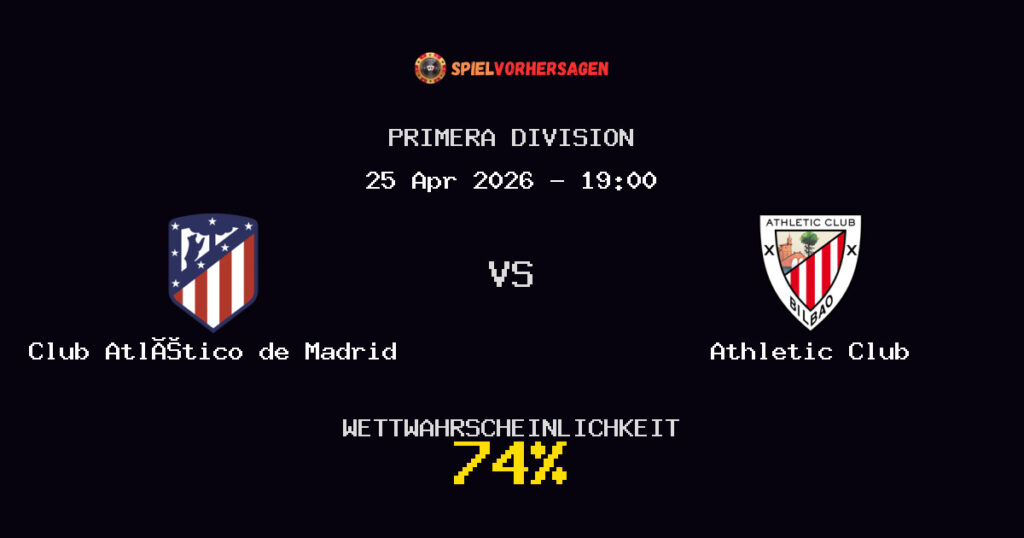 Club Atlético de Madrid vs Athletic Club Spielvorhersage - Primera Division - Wett-Tipps