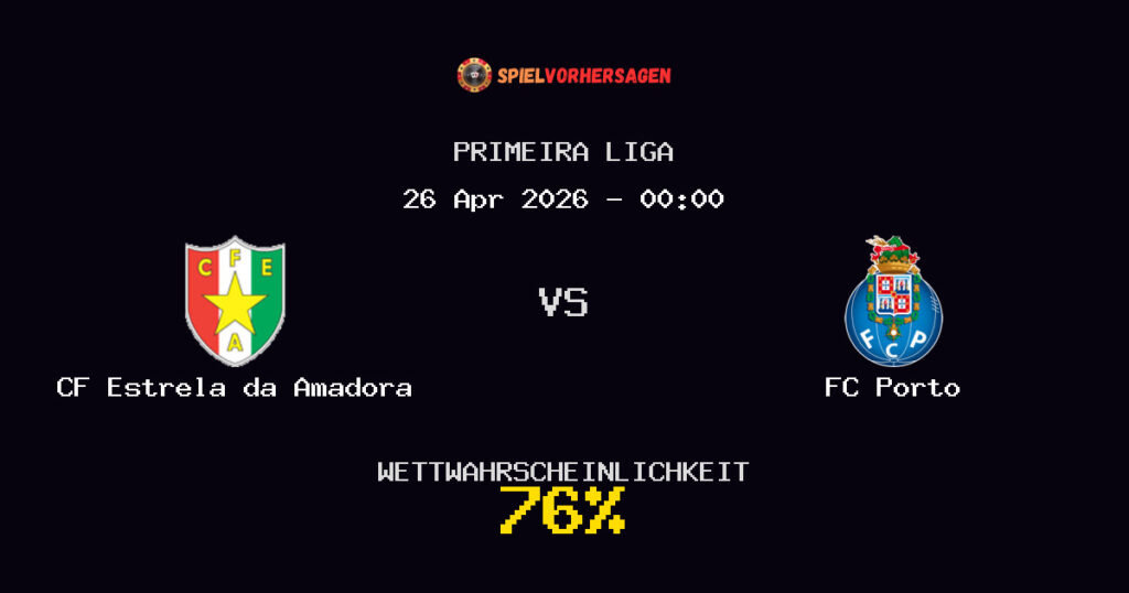 CF Estrela da Amadora vs FC Porto Spielvorhersage - Primeira Liga - Wett-Tipps