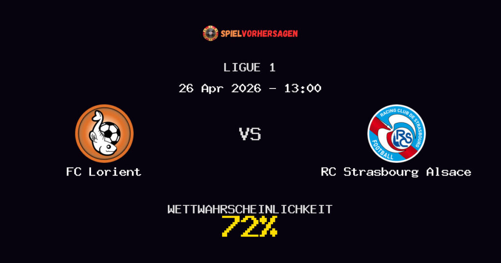 FC Lorient vs RC Strasbourg Alsace Spielvorhersage - Ligue 1 - Wett-Tipps