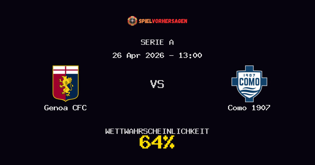 Genoa CFC vs Como 1907 Spielvorhersage - Serie A - Wett-Tipps