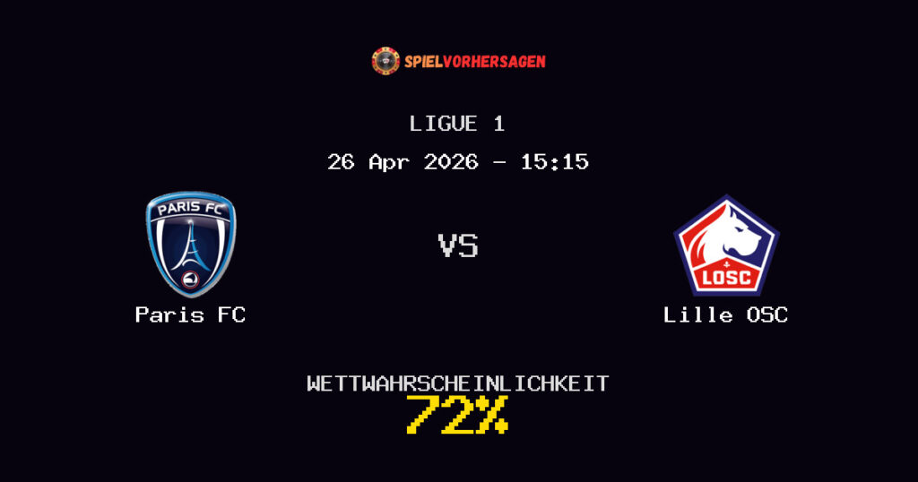Paris FC vs Lille OSC Spielvorhersage - Ligue 1 - Wett-Tipps
