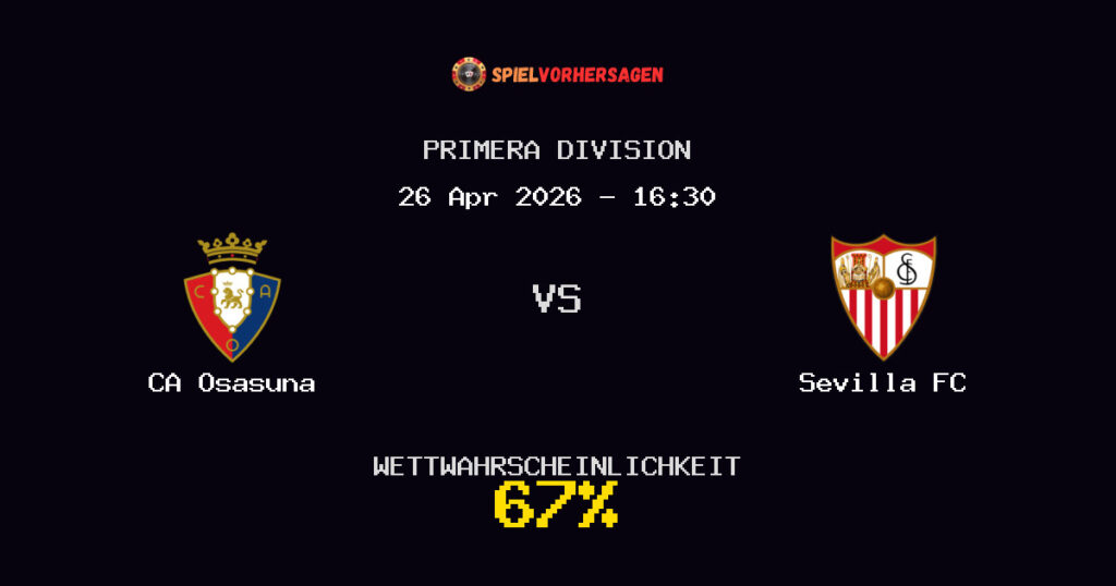 CA Osasuna vs Sevilla FC Spielvorhersage - Primera Division - Wett-Tipps