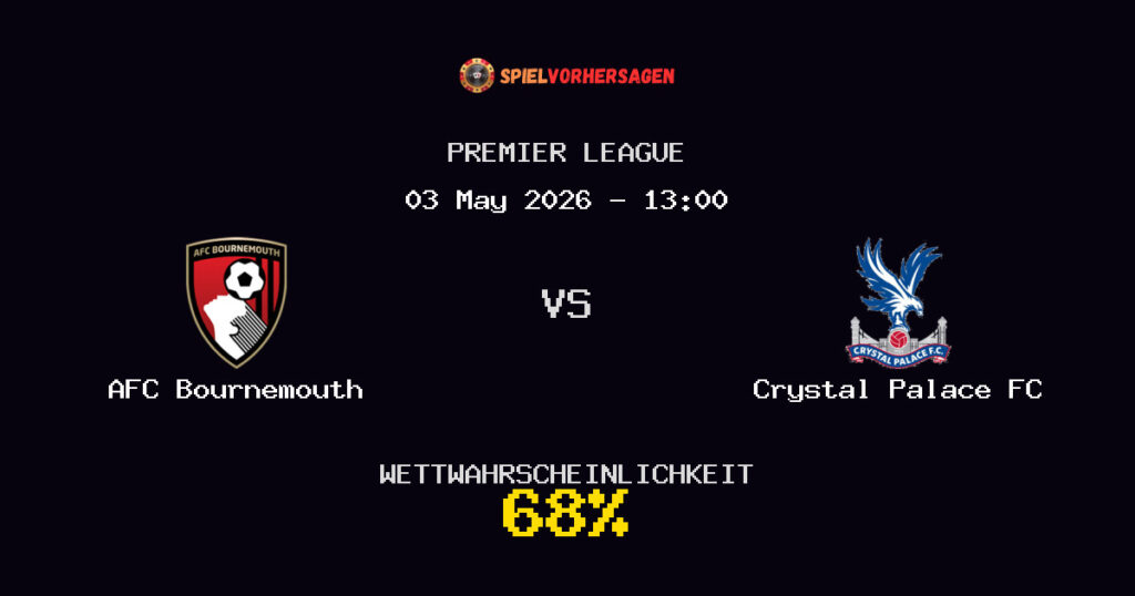 AFC Bournemouth vs Crystal Palace FC Spielvorhersage - Premier League - Wett-Tipps
