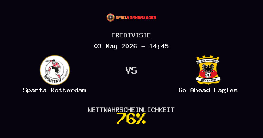 Sparta Rotterdam vs Go Ahead Eagles Spielvorhersage - Eredivisie - Wett-Tipps