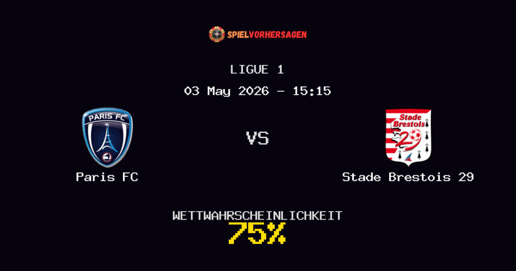 Paris FC vs Stade Brestois 29 Spielvorhersage - Ligue 1 - Wett-Tipps