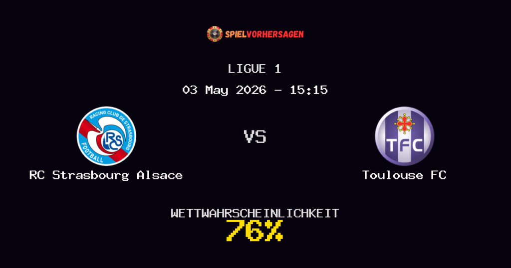 RC Strasbourg Alsace vs Toulouse FC Spielvorhersage - Ligue 1 - Wett-Tipps