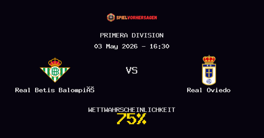Real Betis Balompié vs Real Oviedo Spielvorhersage - Primera Division - Wett-Tipps