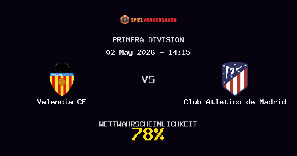 Valencia CF vs Club Atletico de Madrid Spielvorhersage - Primera Division - Wett-Tipps