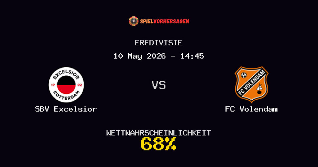 SBV Excelsior vs FC Volendam Spielvorhersage - Eredivisie - Wett-Tipps
