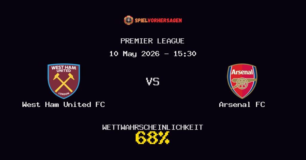 West Ham United FC vs Arsenal FC Spielvorhersage - Premier League - Wett-Tipps