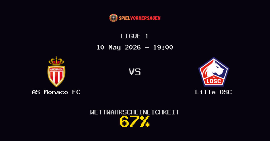 AS Monaco FC vs Lille OSC Spielvorhersage - Ligue 1 - Wett-Tipps