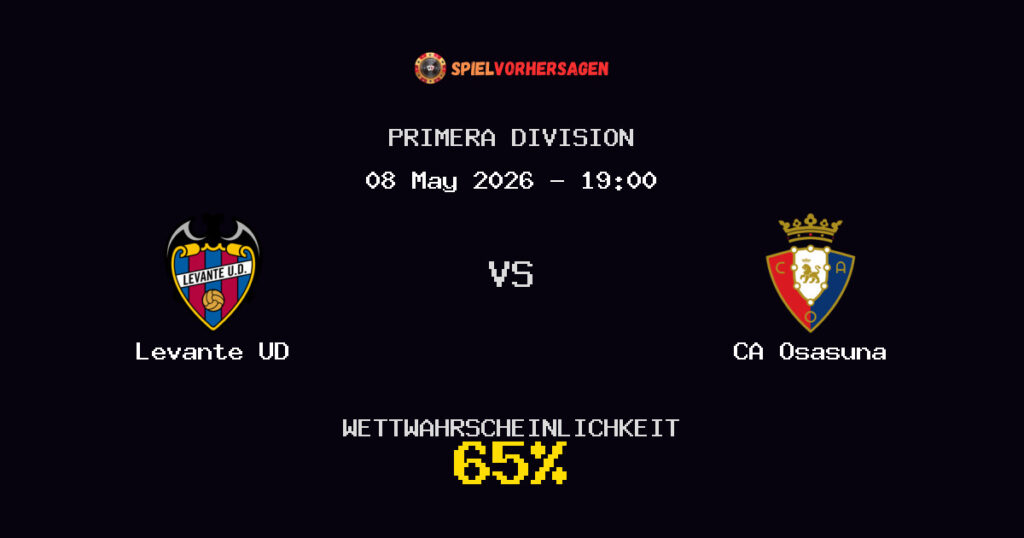 Levante UD vs CA Osasuna Spielvorhersage - Primera Division - Wett-Tipps