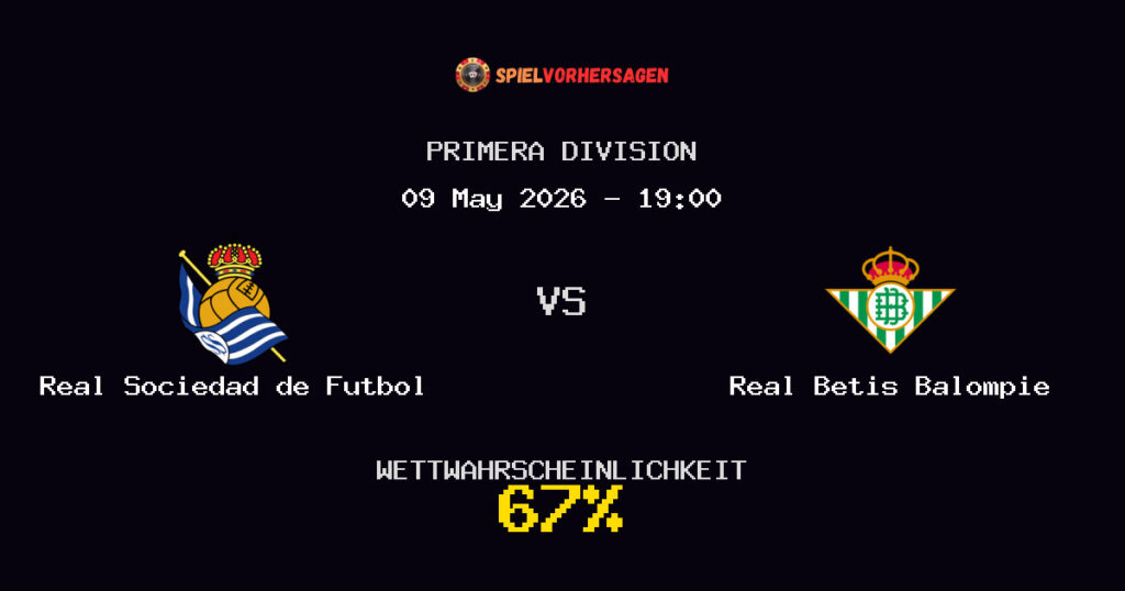 Real Sociedad de Futbol vs Real Betis Balompie Spielvorhersage - Primera Division - Wett-Tipps